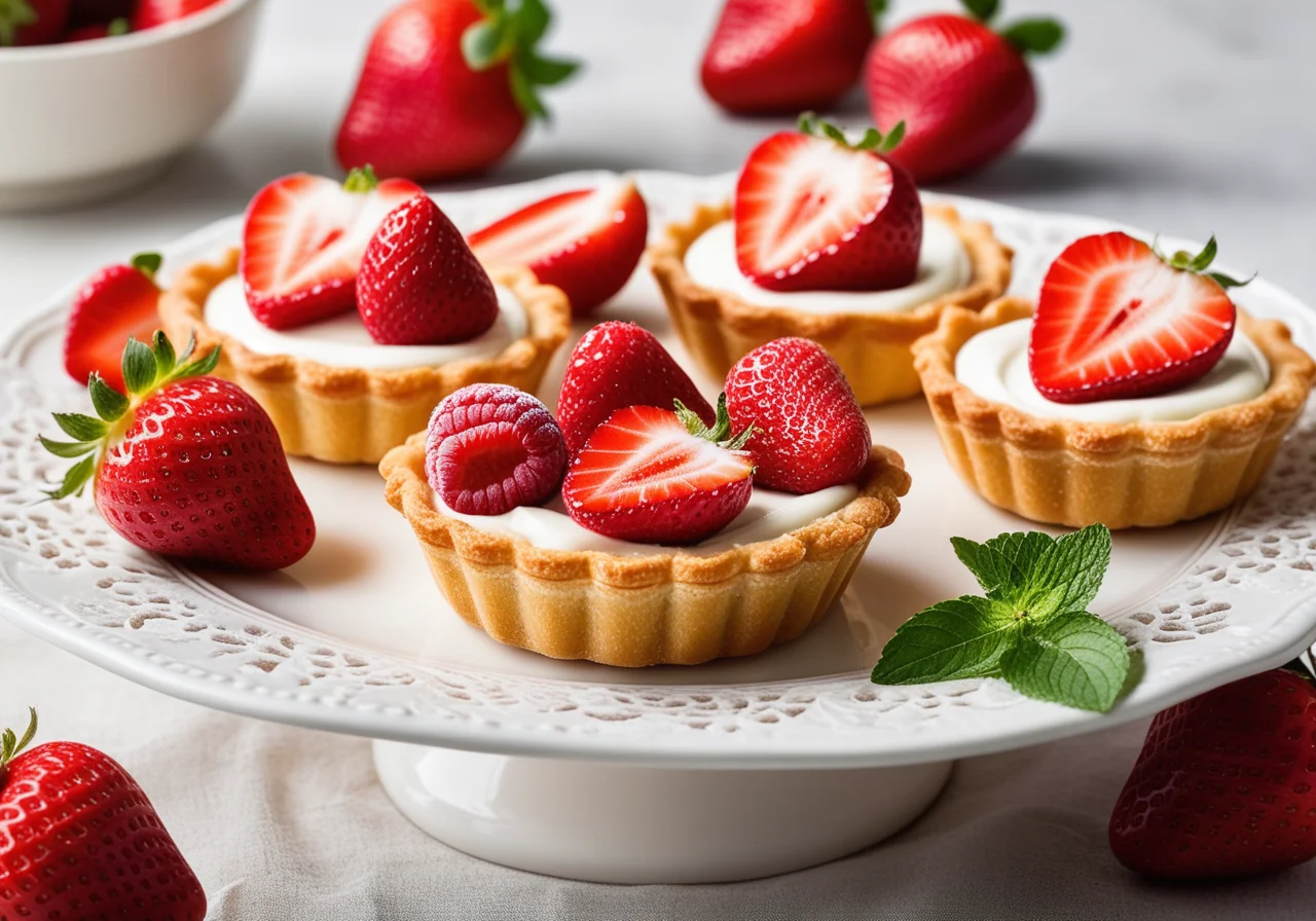 Quark Strawberry Tartlets