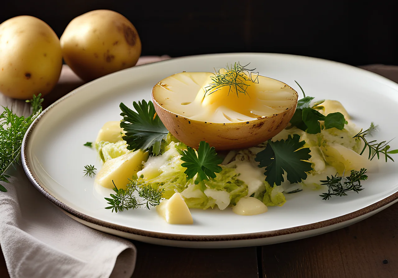 Potatoes with Savoy Cabbage