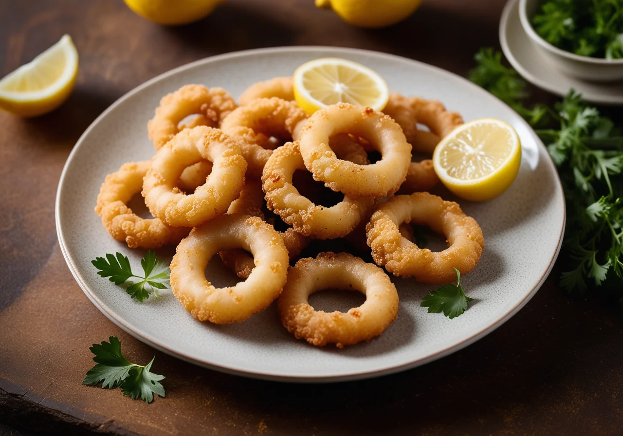 Fried Squid Rings (Calamari fritti)