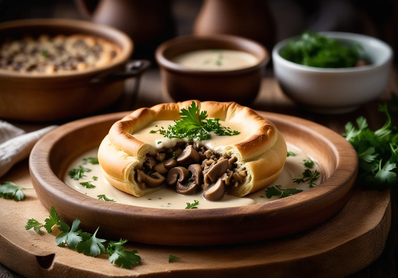 Pastry Pockets with Mushroom Filling