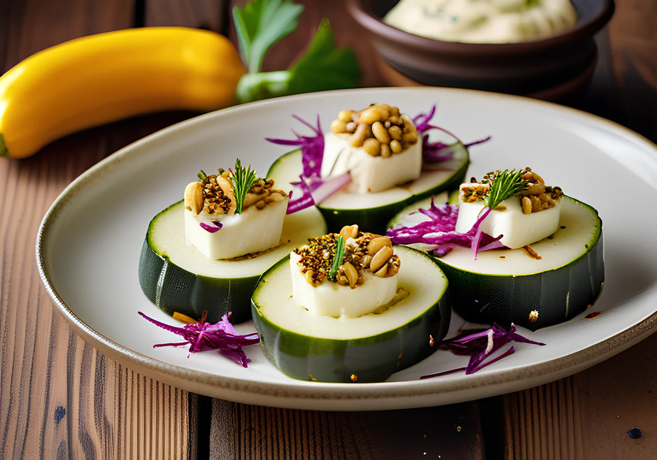 Filled Zucchini Rolls