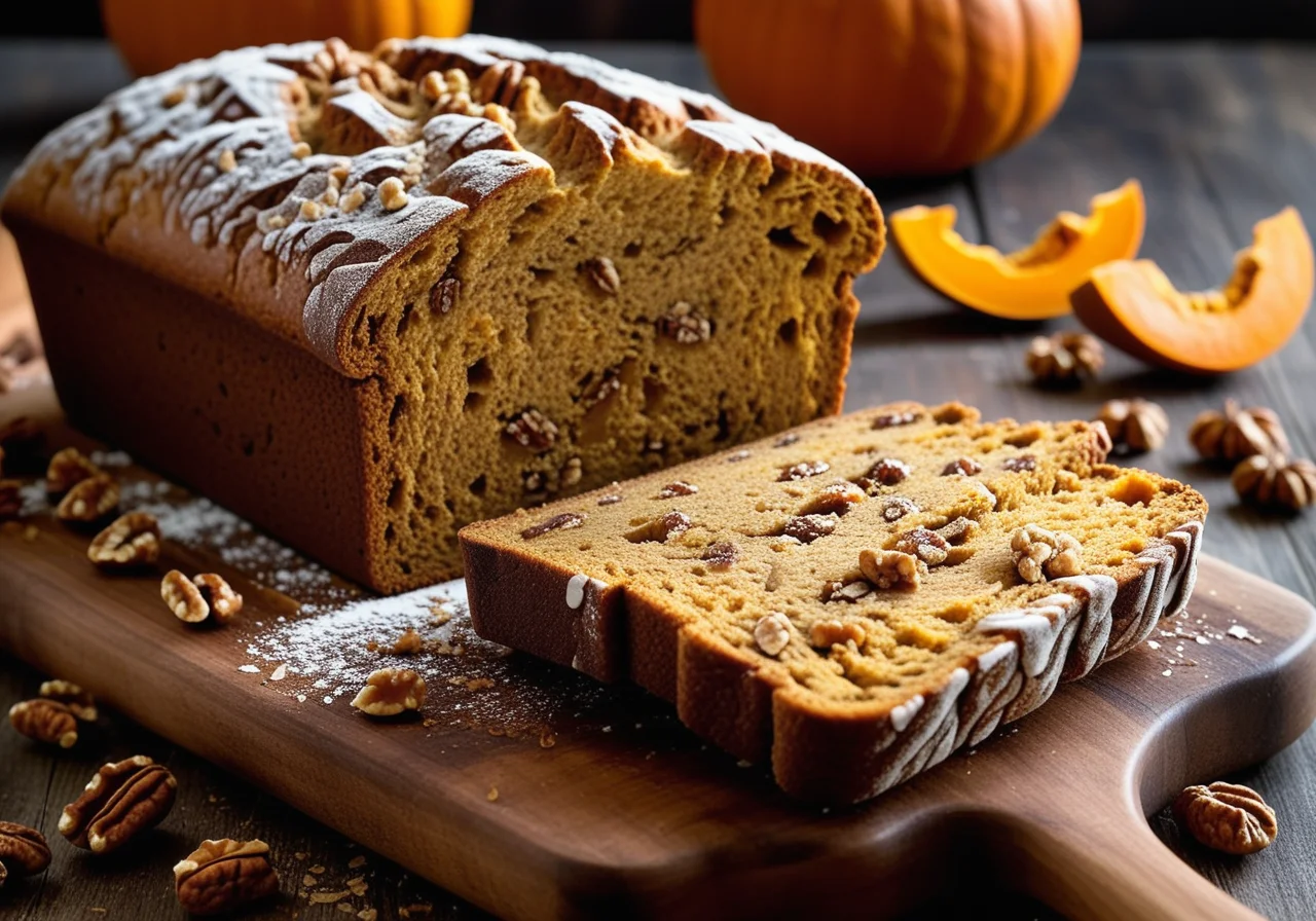 Pumpkin Walnut Bread