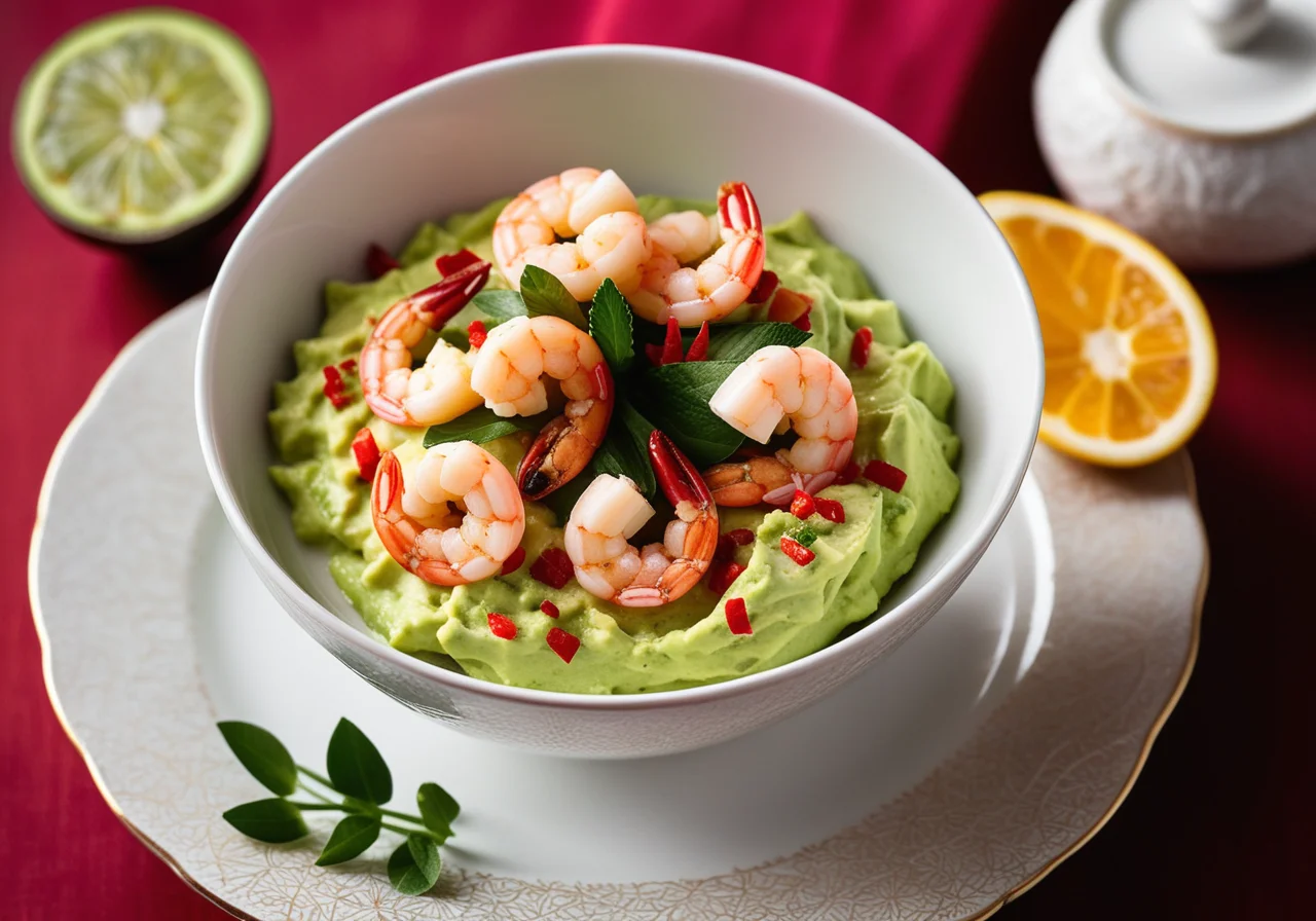 Shrimps-Cocktail with Avocado and Chili