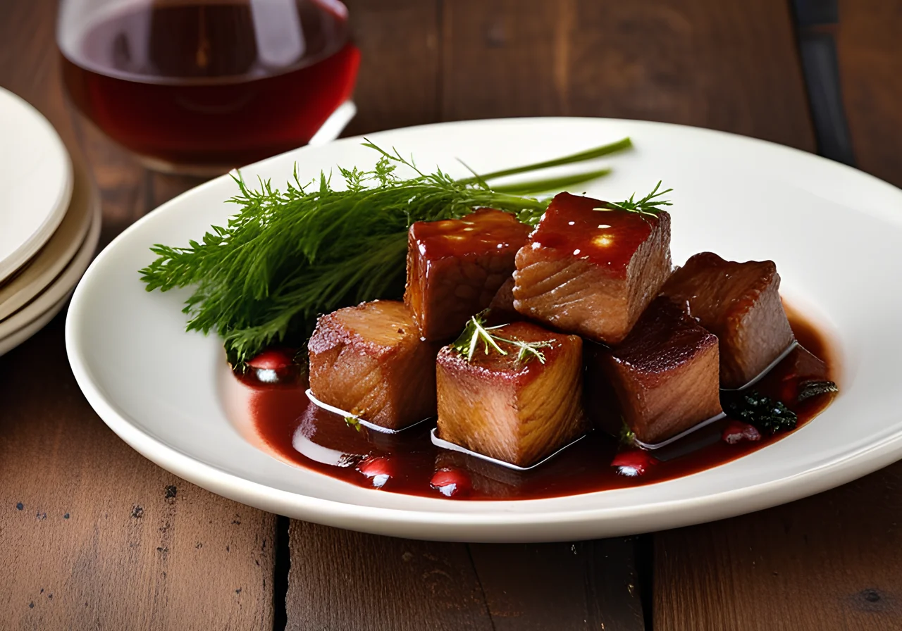 Duck in Red Wine Sauce