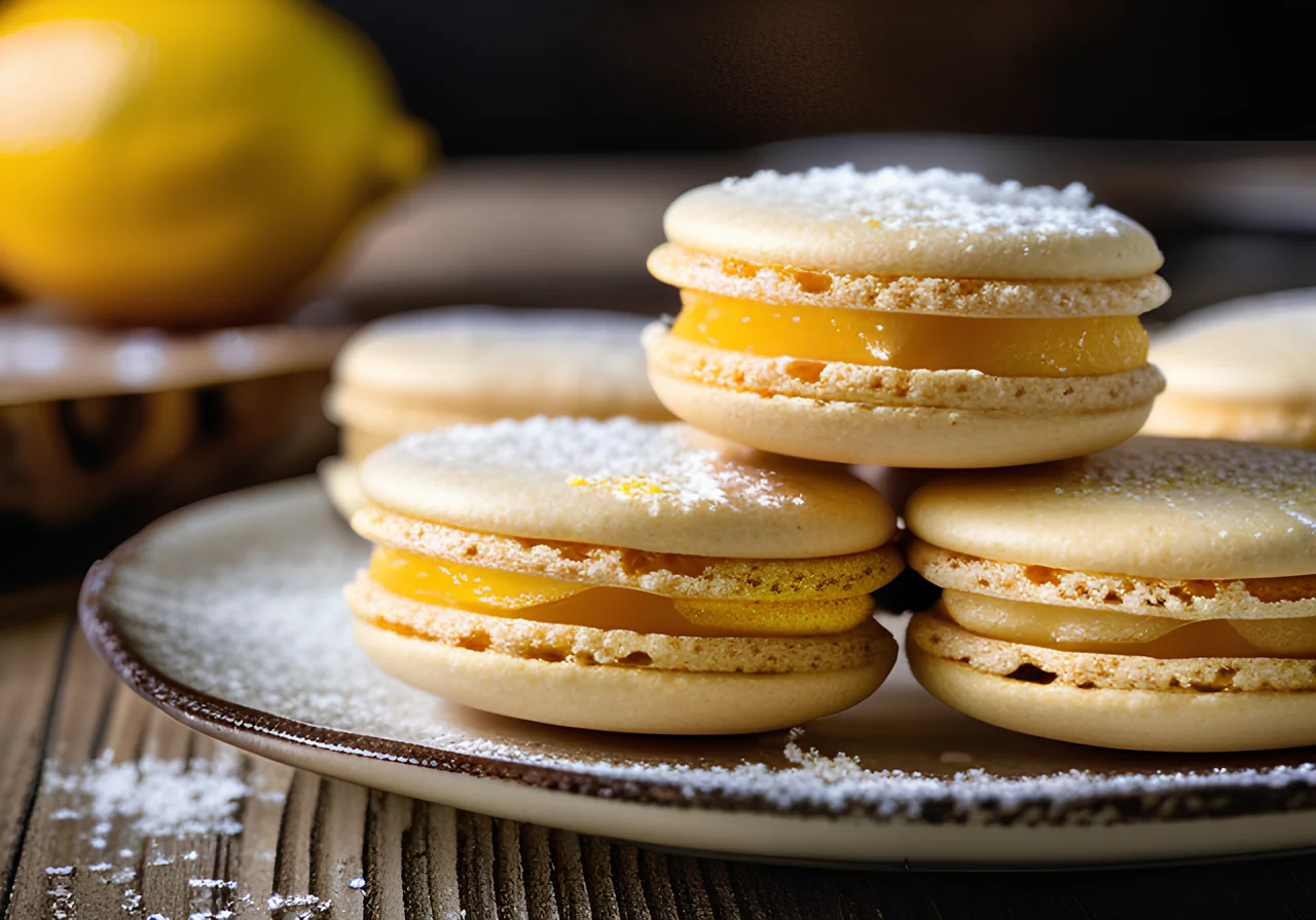 Citrus Coconut Macarons