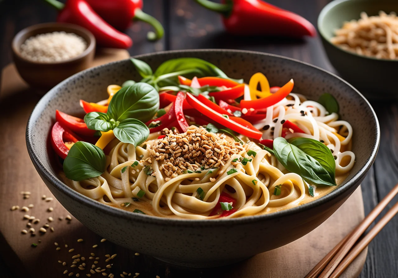 Thai-style Noodles with Vegetables
