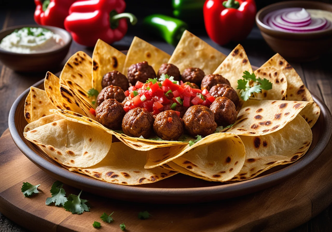 Tortillas with Meatballs
