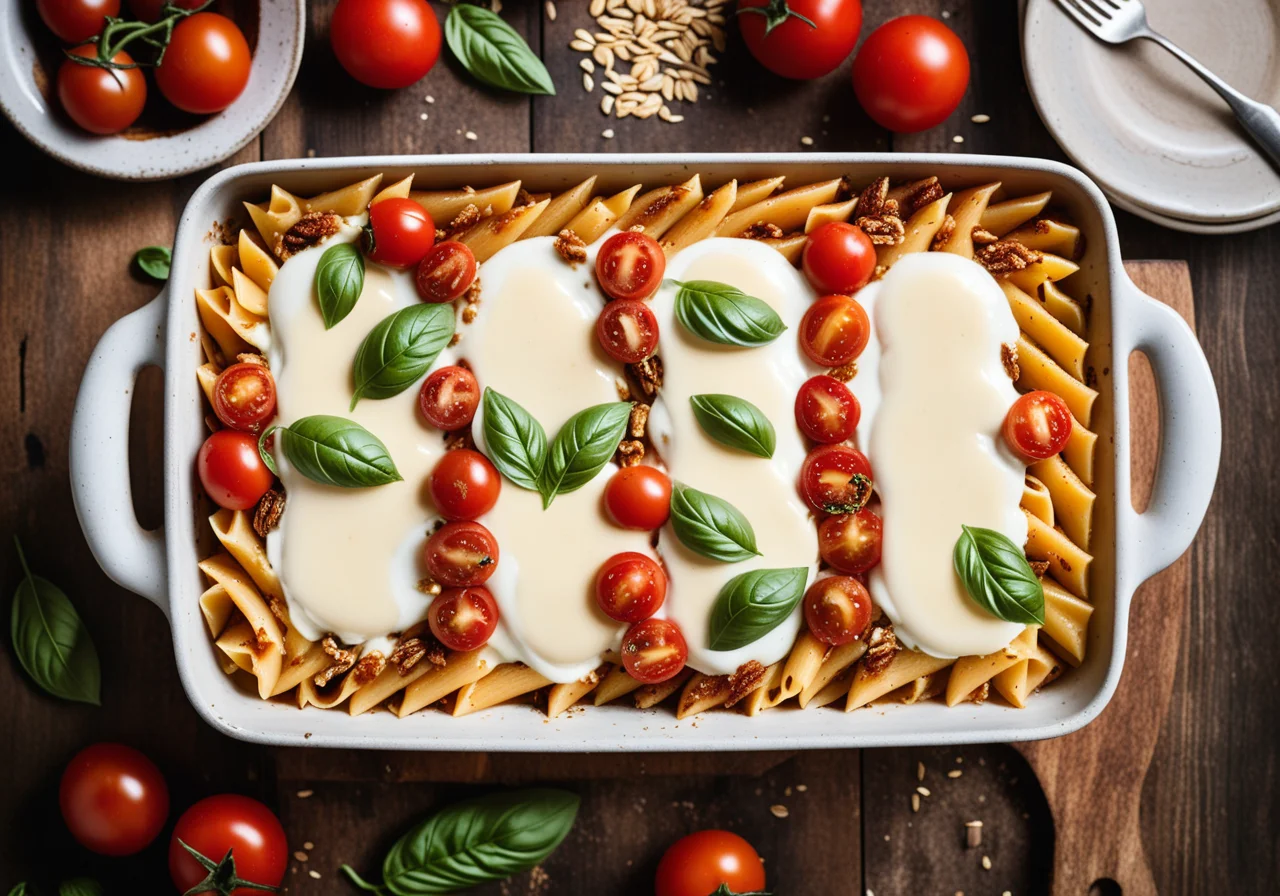 Pasta Bake with Tomatoes and Beef