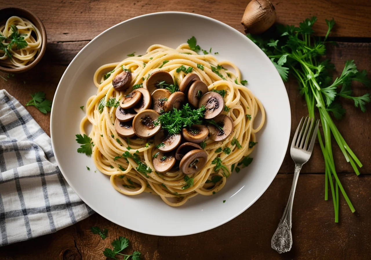 Spaghetti with Porcini Mushrooms