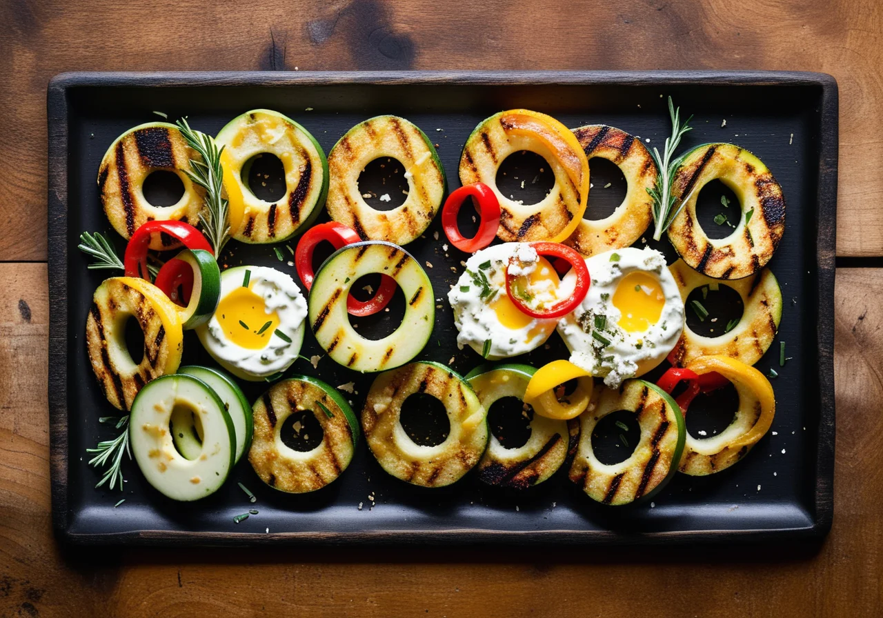 Grilled Vegetables with Feta