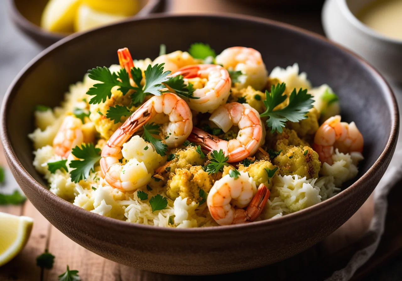 Cauliflower Curry with Shrimp