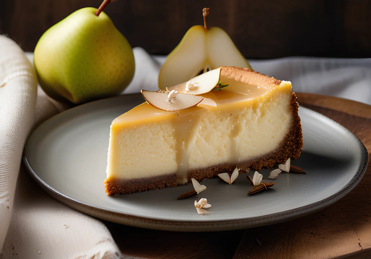 Cheesecake with Pears
