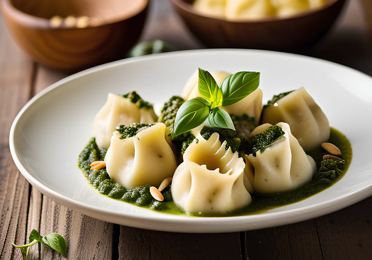 Gnocchi with Basil Pesto