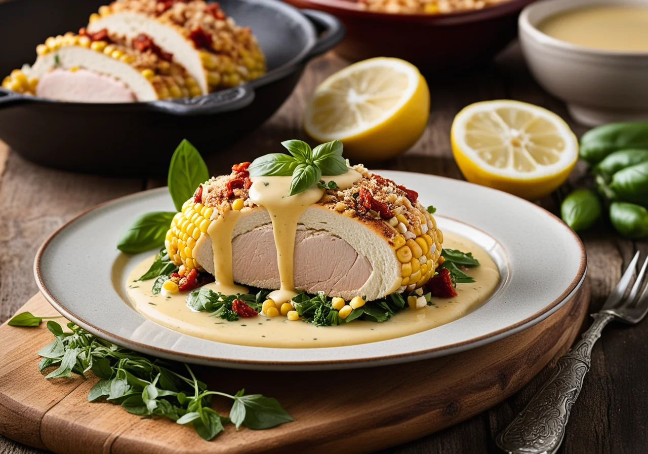 Stuffed Corn Chicken Breast