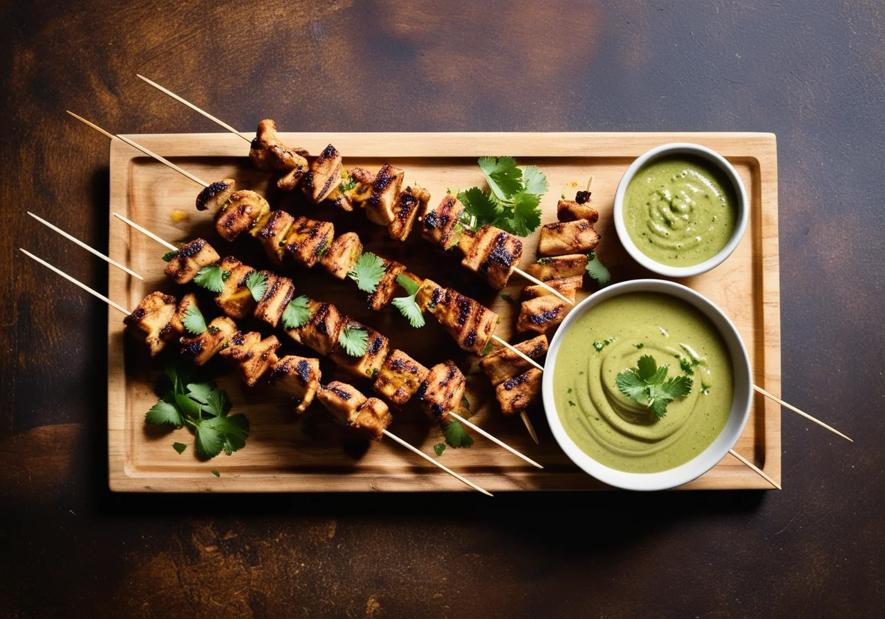 Satay Skewers with Dip