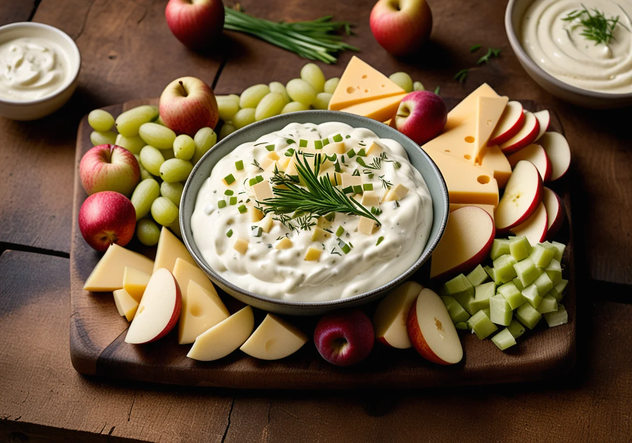 Cheese Salad with Apple