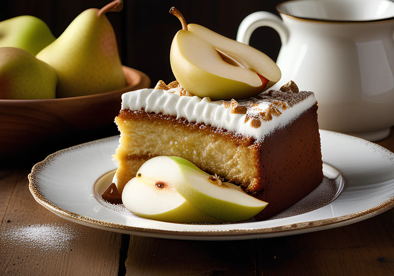 Moist Chocolate Pear Cake