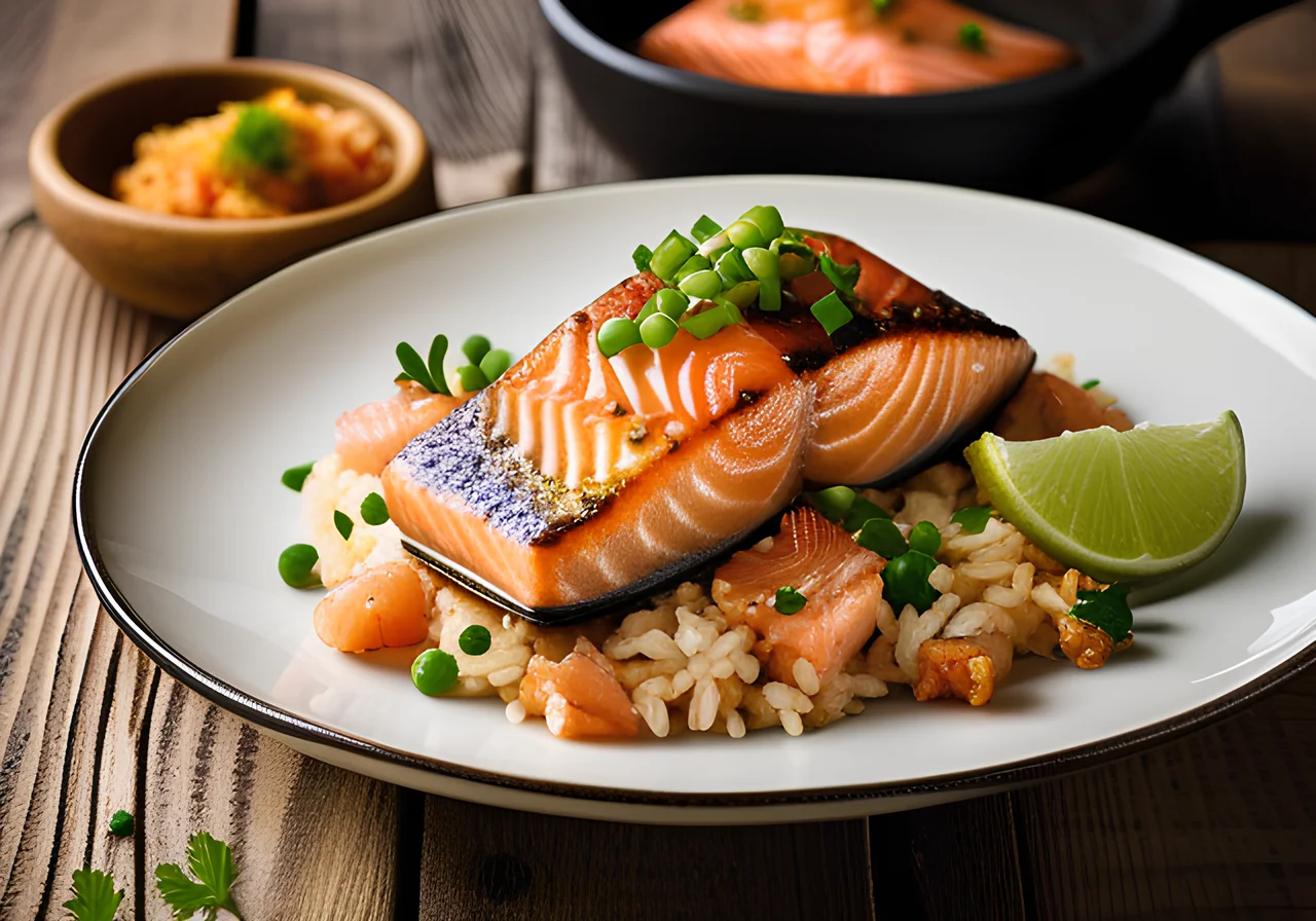Salmon Rice Skillet