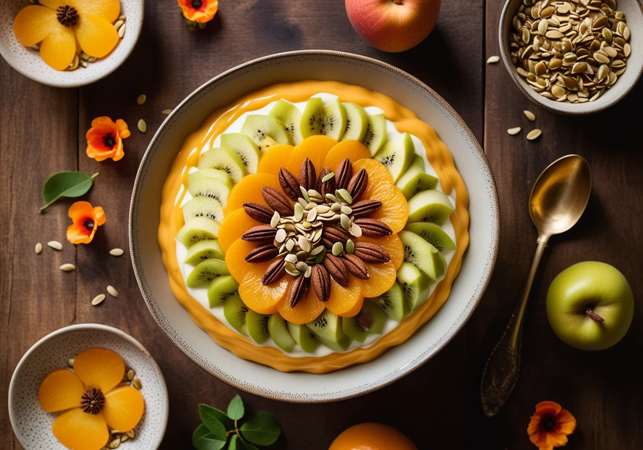 Muesli with Yogurt and Fresh Fruits
