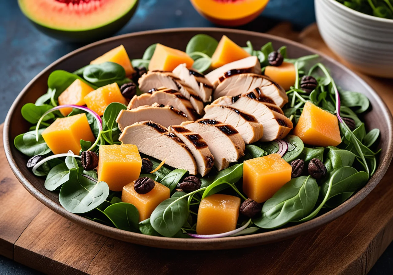 Chicken and Melon Salad