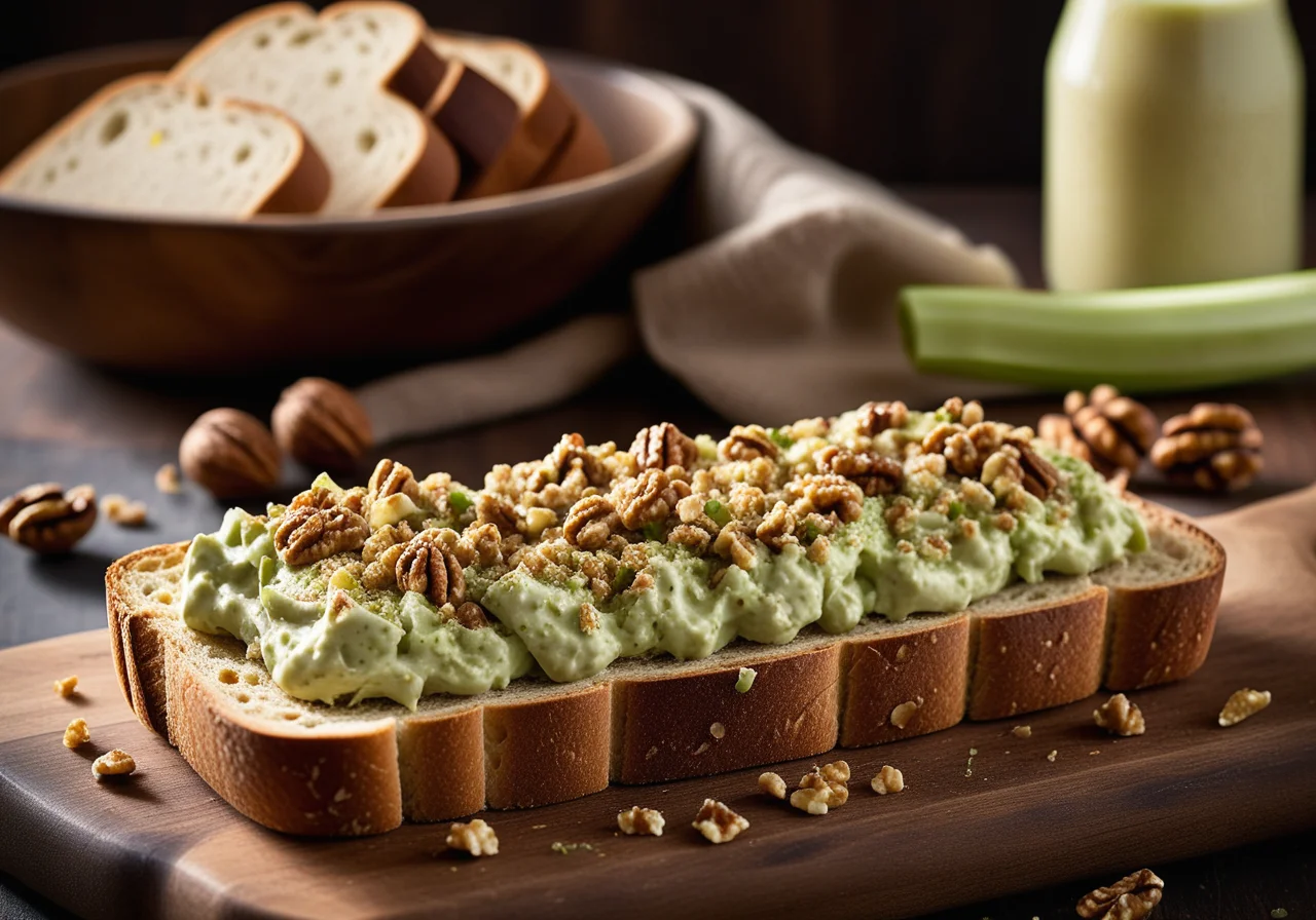 Celery Walnut Cream on Bread