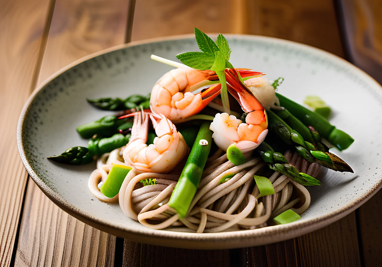 Thai Shrimp with Soba Noodles