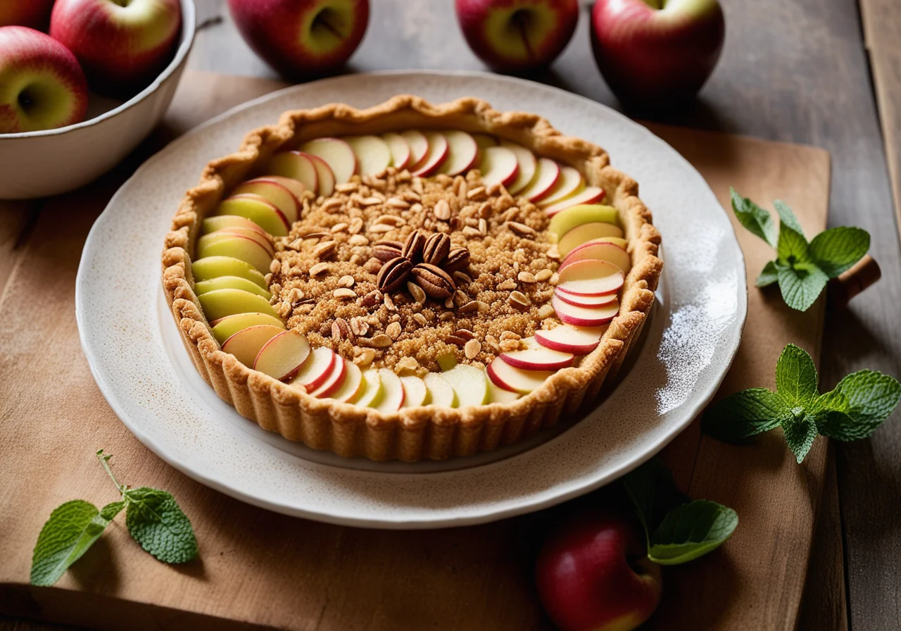 Apple Tart with Crumble