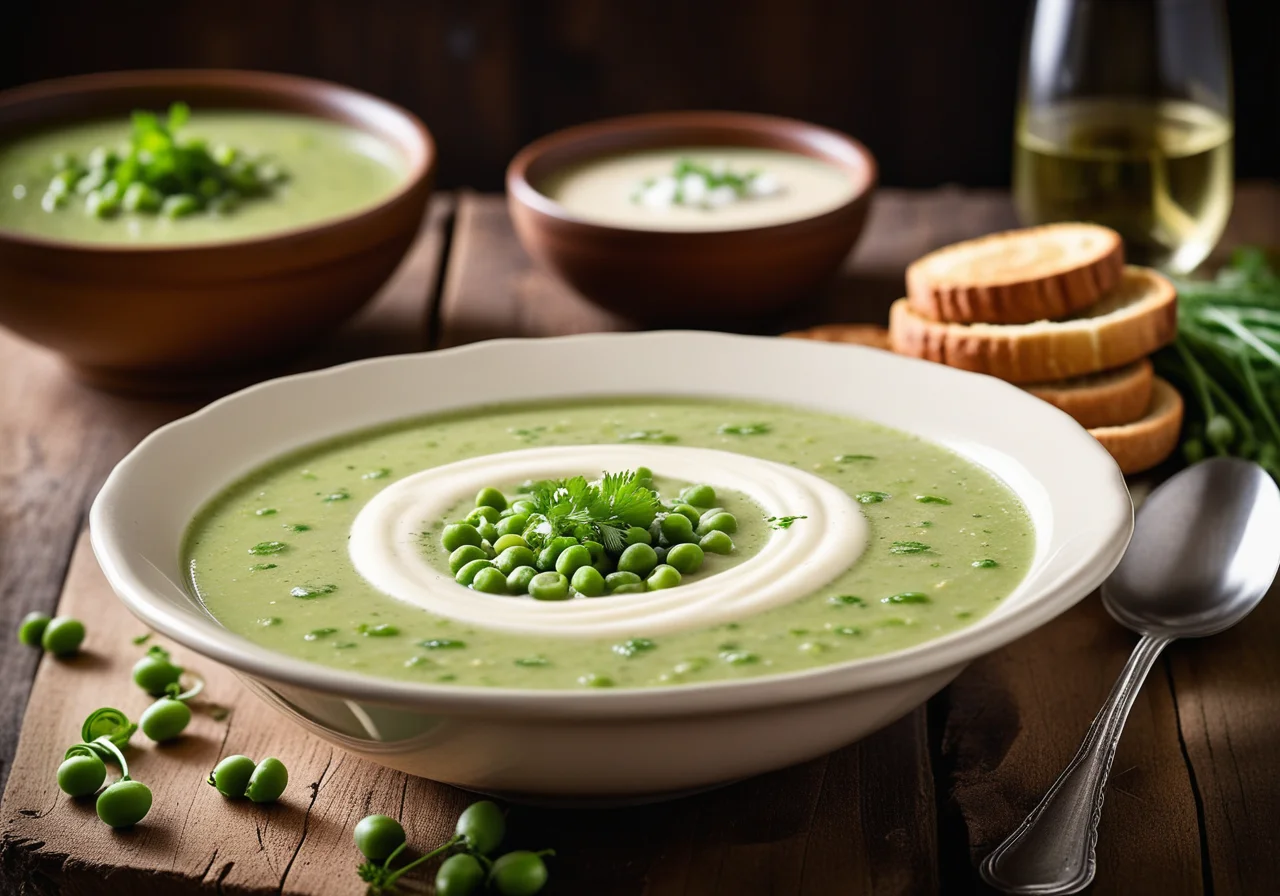 Bean and Pea Soup with Rice