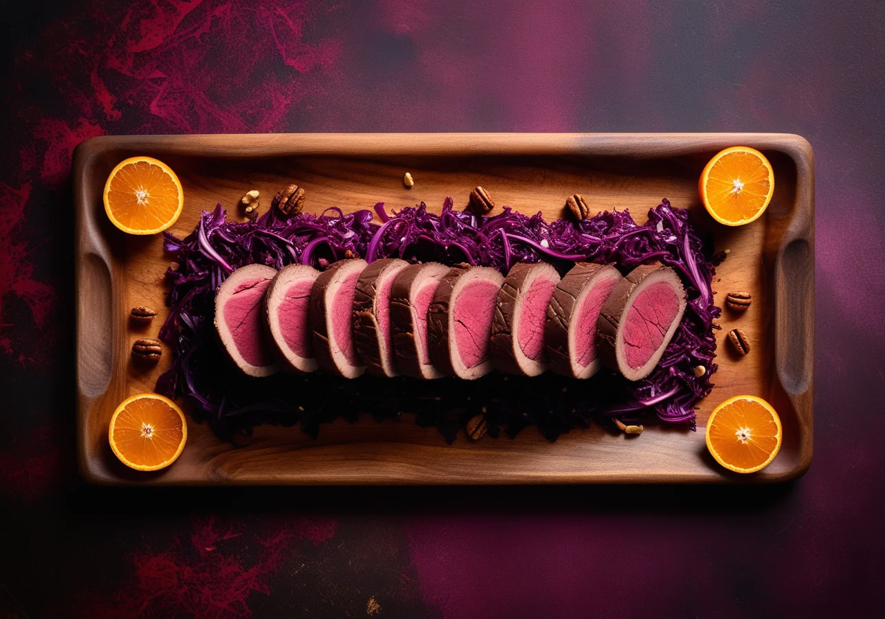 Venison Fillet with Red Cabbage