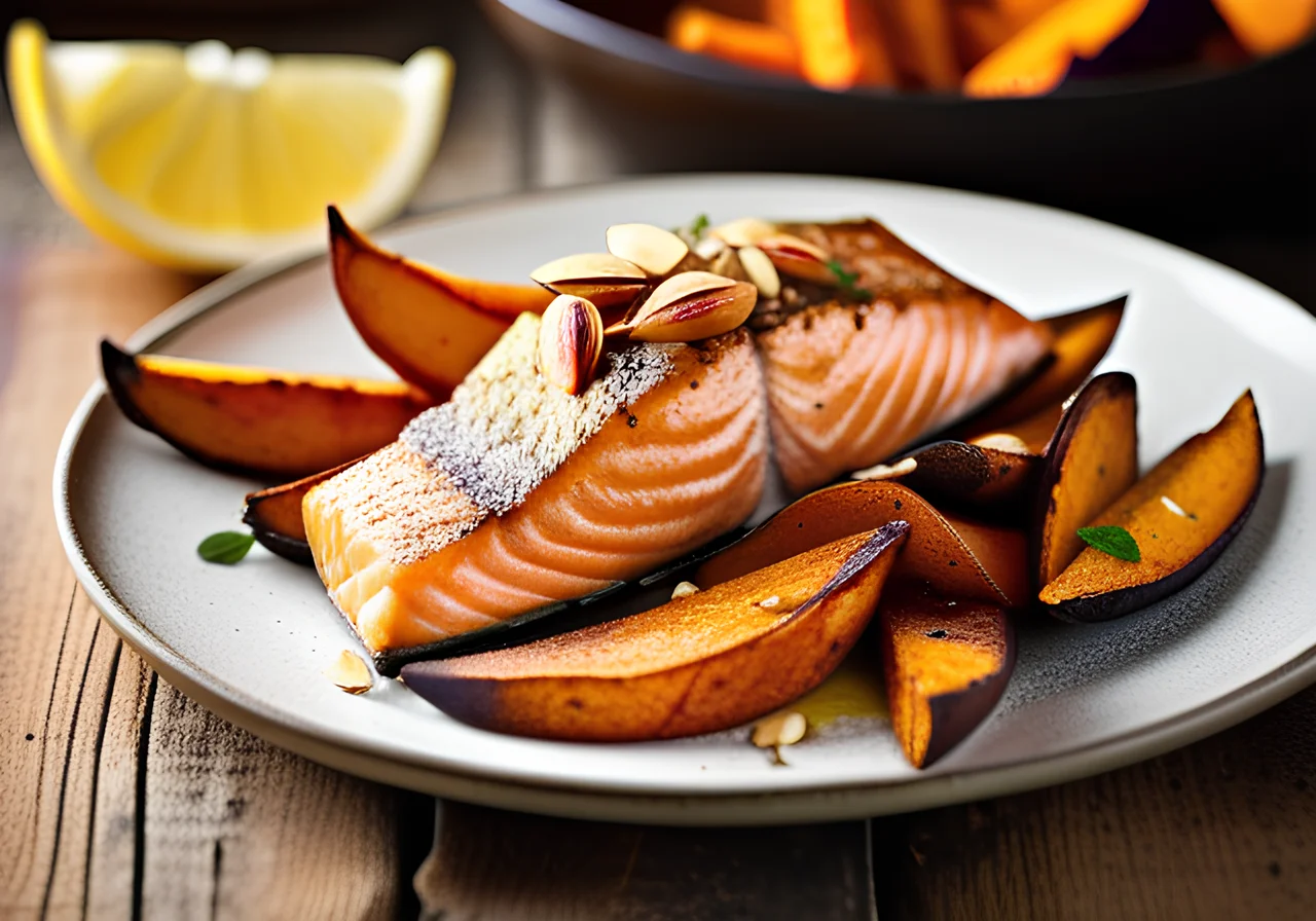 Salmon with Sweet Potatoes