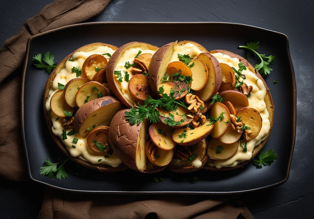 Roasted Potatoes with Chanterelles