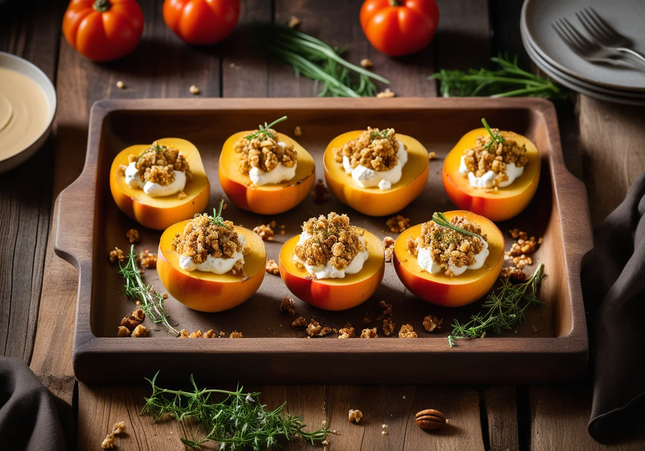 Stuffed Patisson Squash with Feta