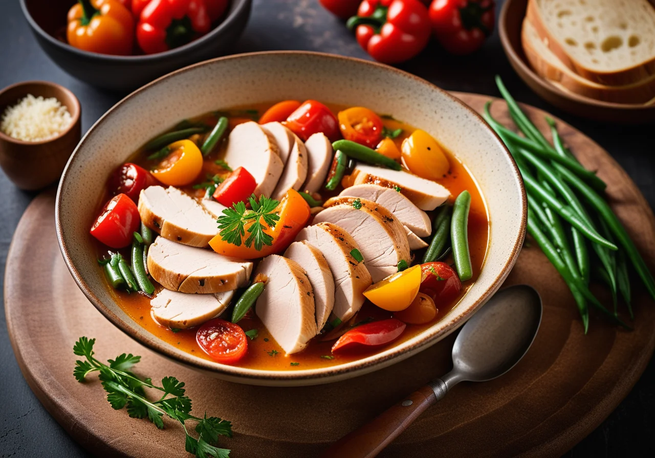 Travel Stew with Vegetables and Chicken