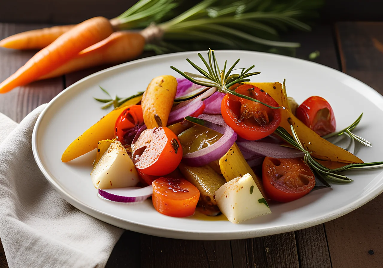 Colorful Vegetable Stir‑Fry with Mediterranean Herbs