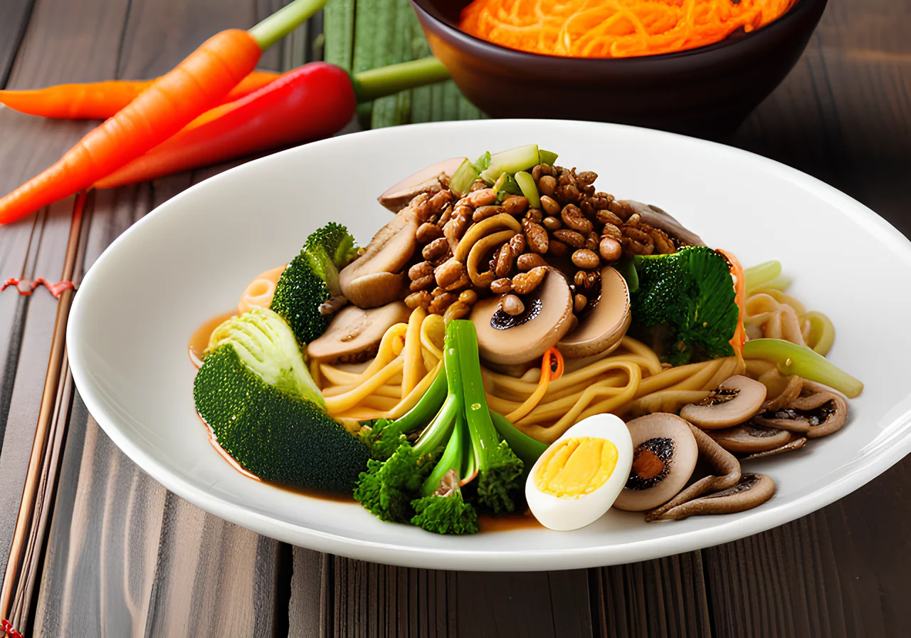 Asian Noodles with Mushrooms