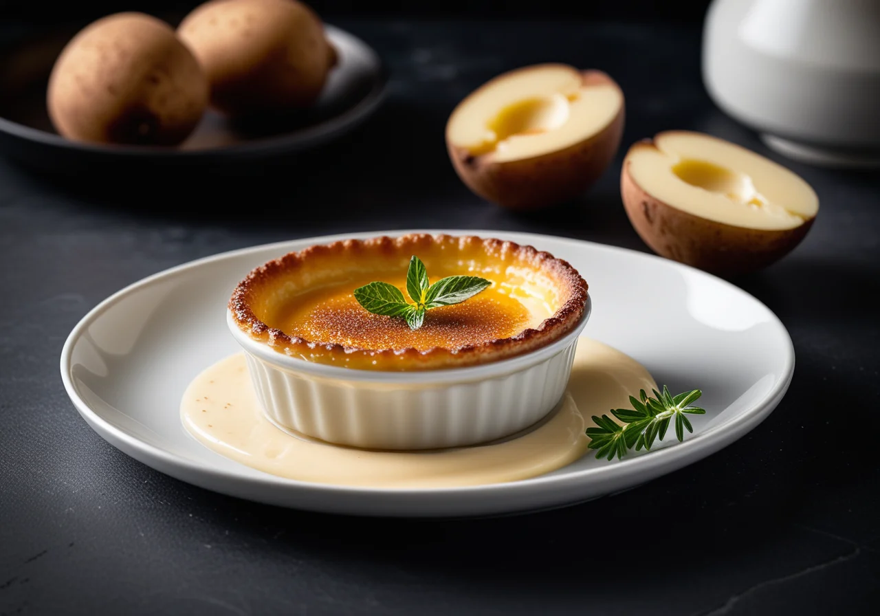 Savory Crème Brûlée with Potatoes