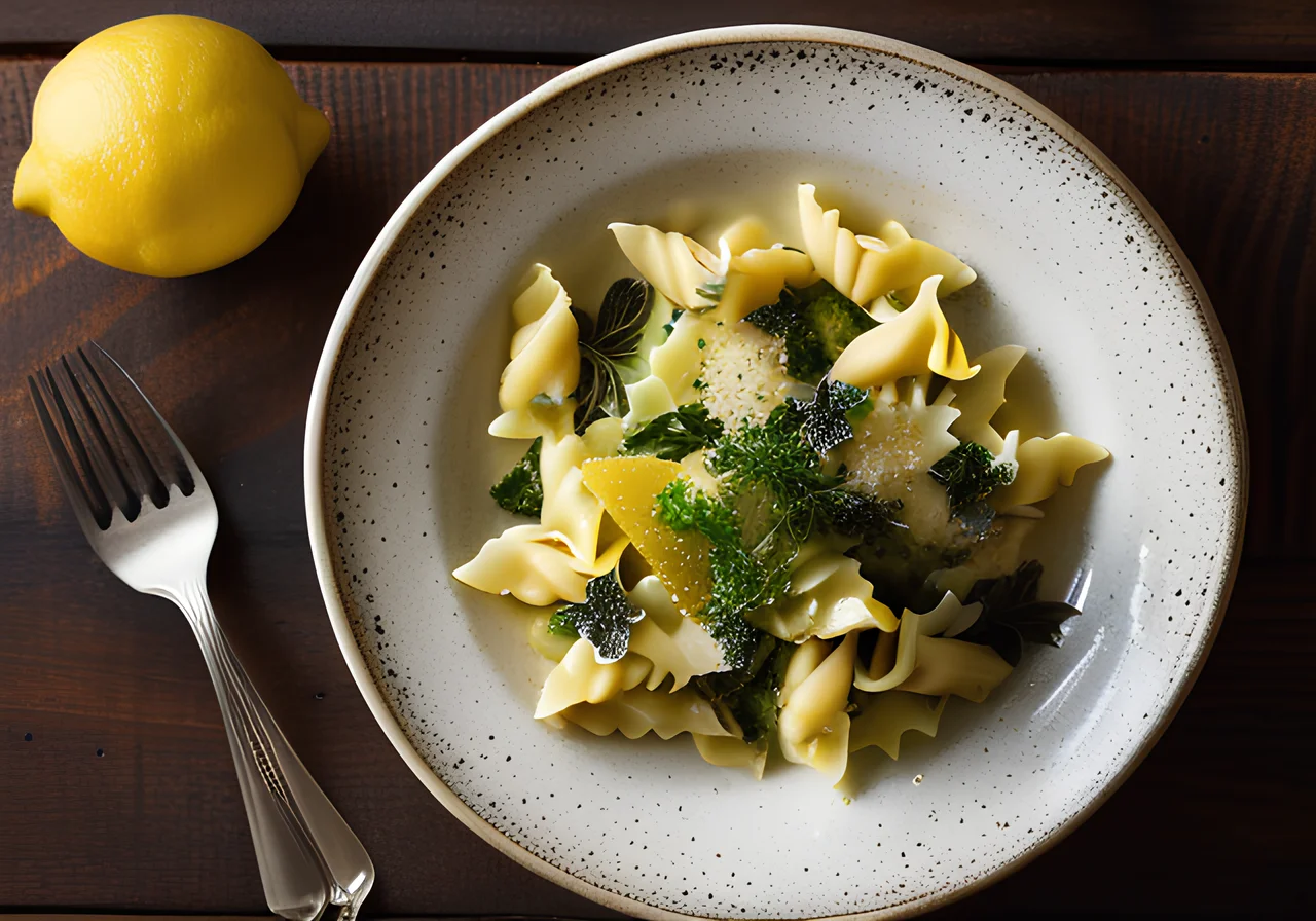 Farfalle Pasta with Savoy Cabbage