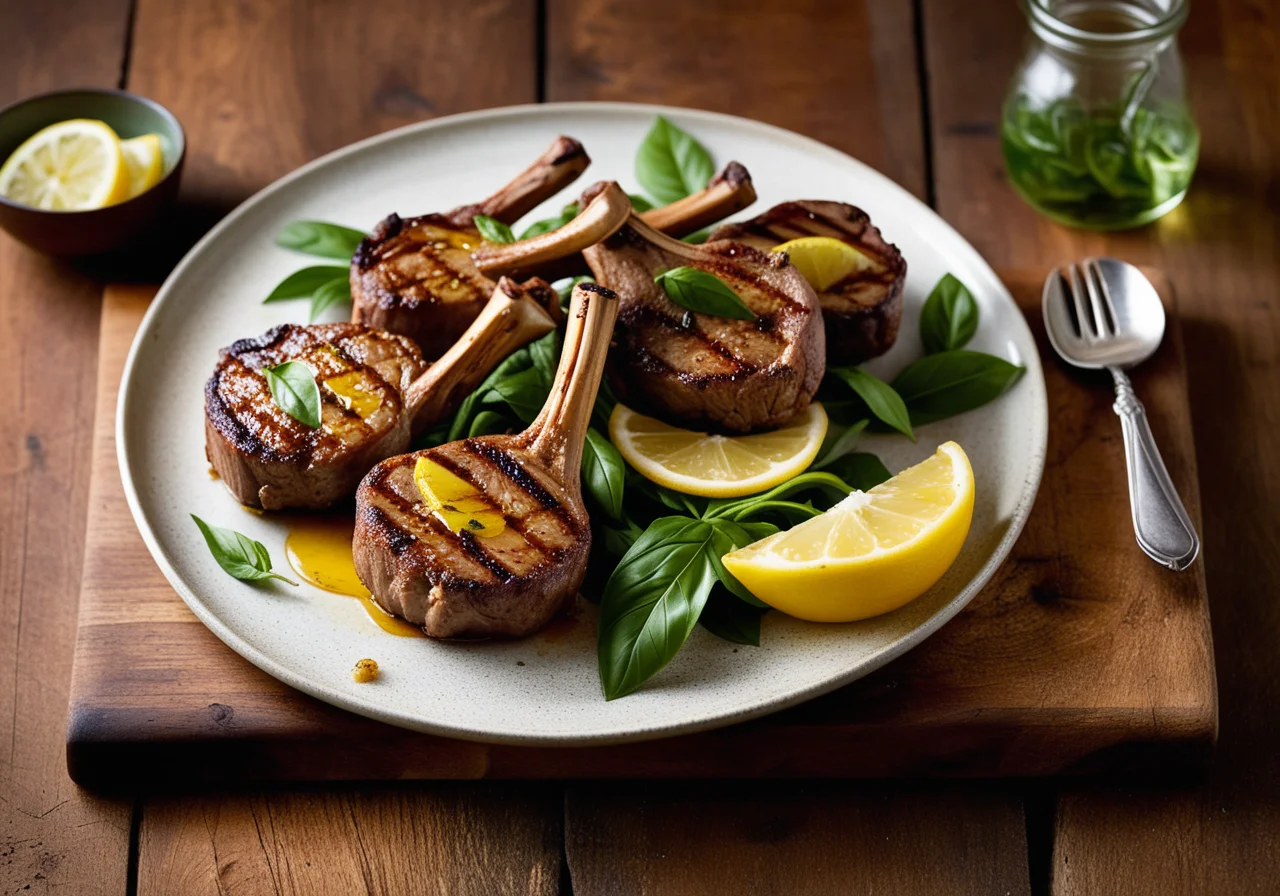 Grilled Lemon Lamb Chops