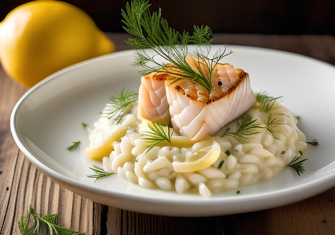 Smoked Halibut Risotto