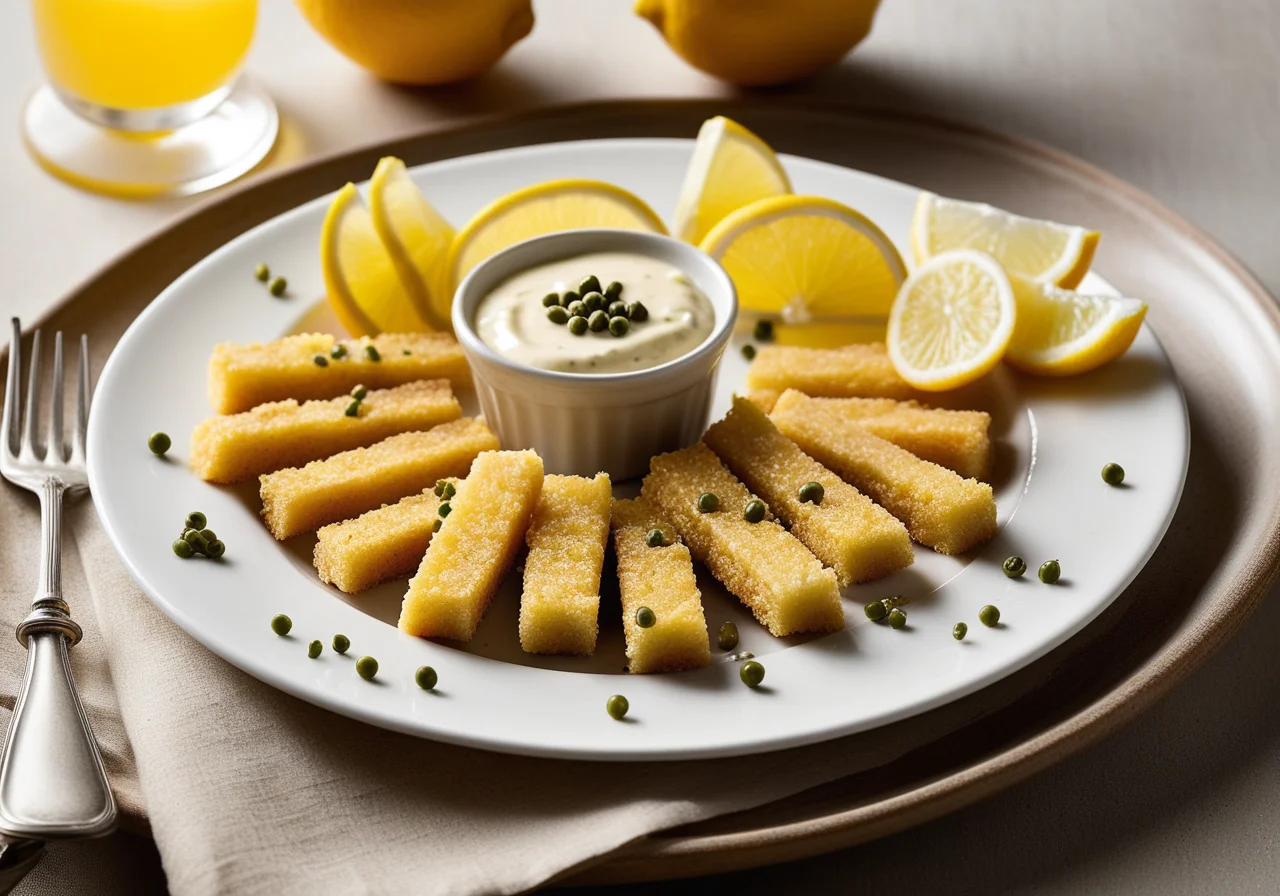 Crispy Fish Strips with Tartar Sauce