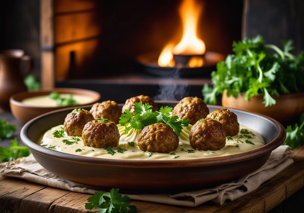Savoy Cabbage Pot with Meatballs