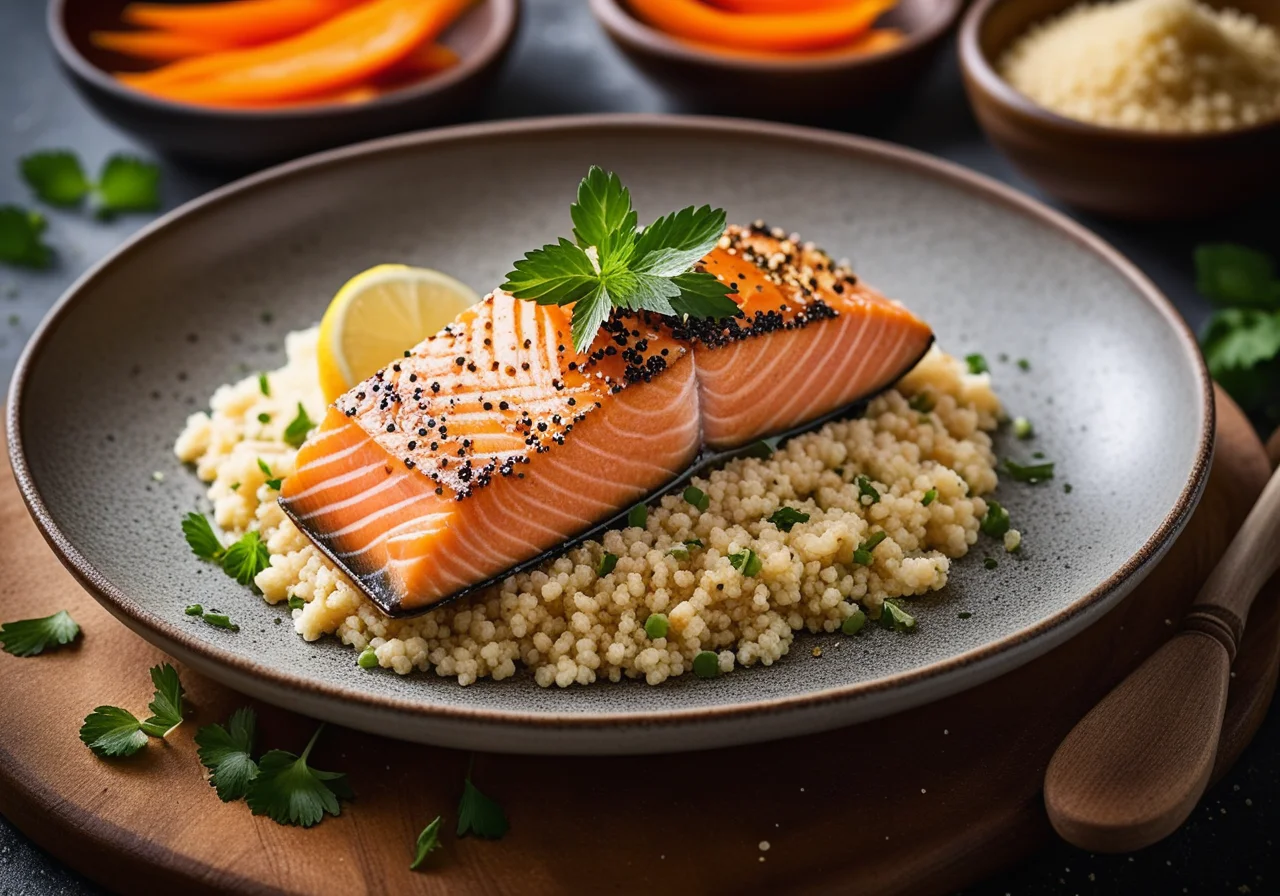 Salmon Trout with Couscous