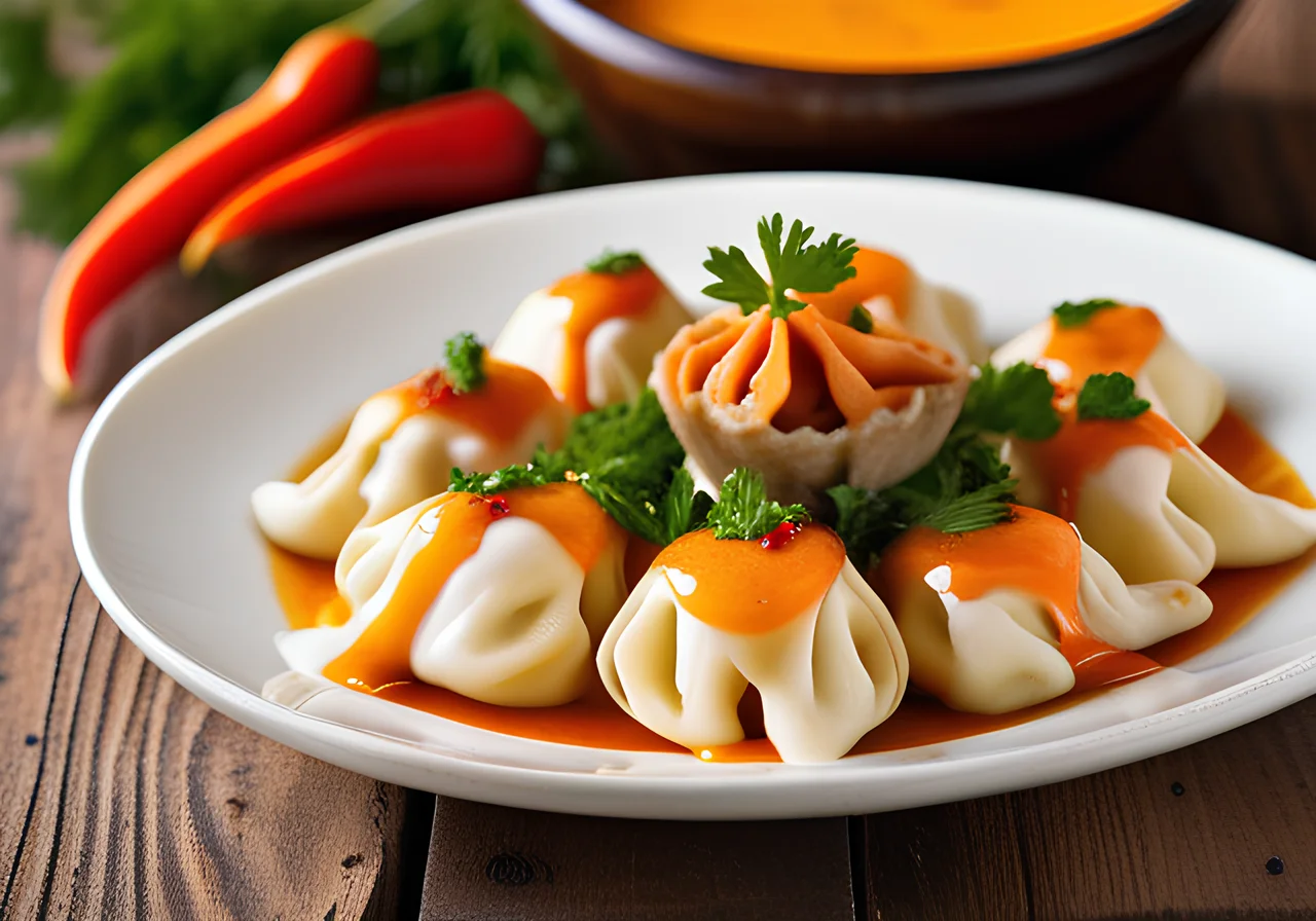 Turkish Manti with Yogurt Dip