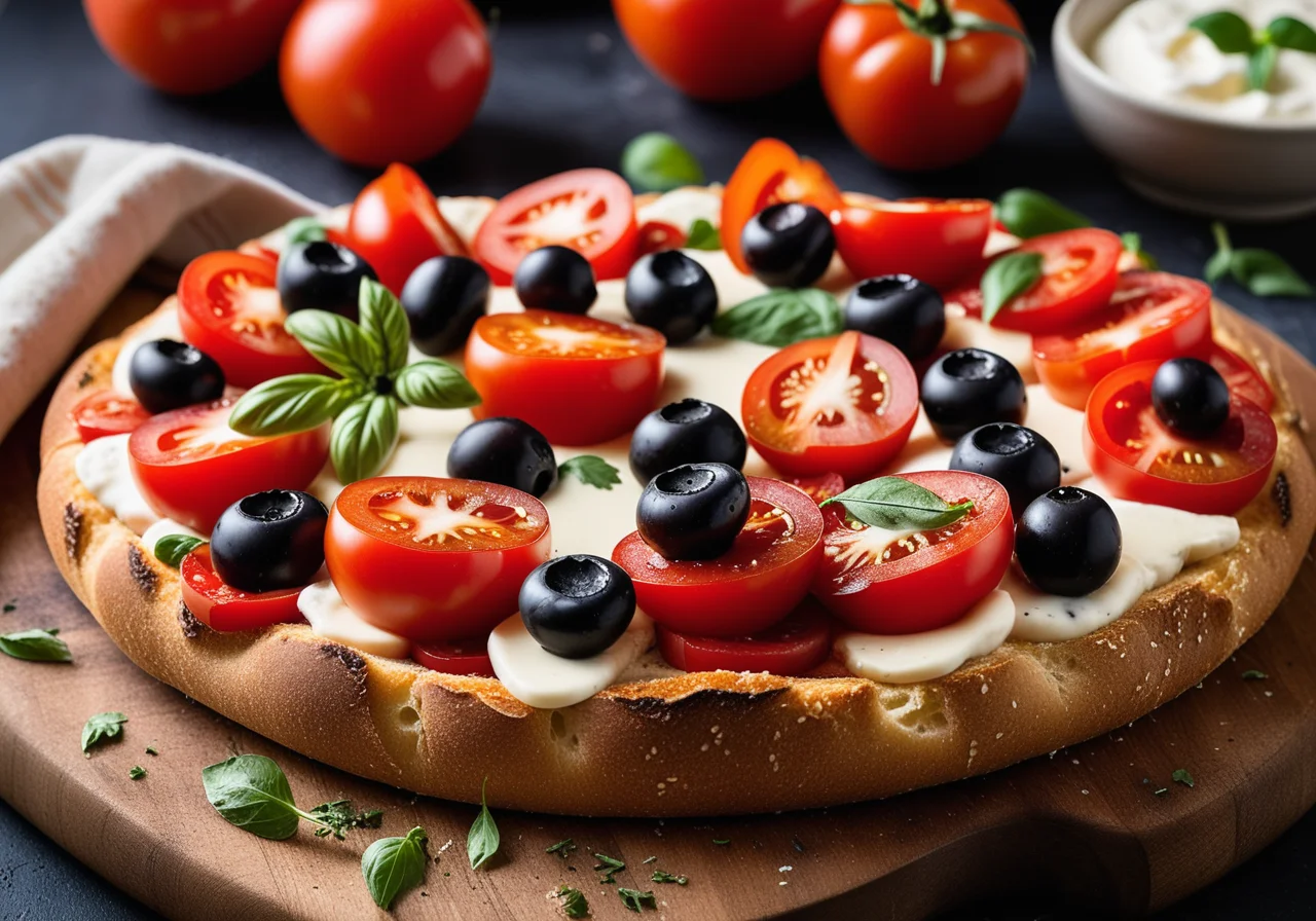 Rustic Bread Slice Pizza