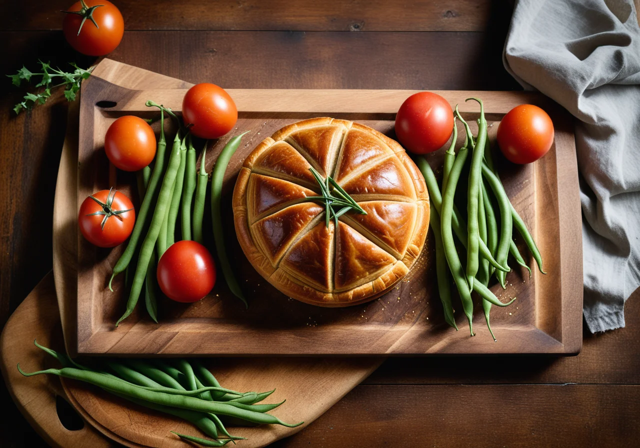 Filet Wellington with Vegetables