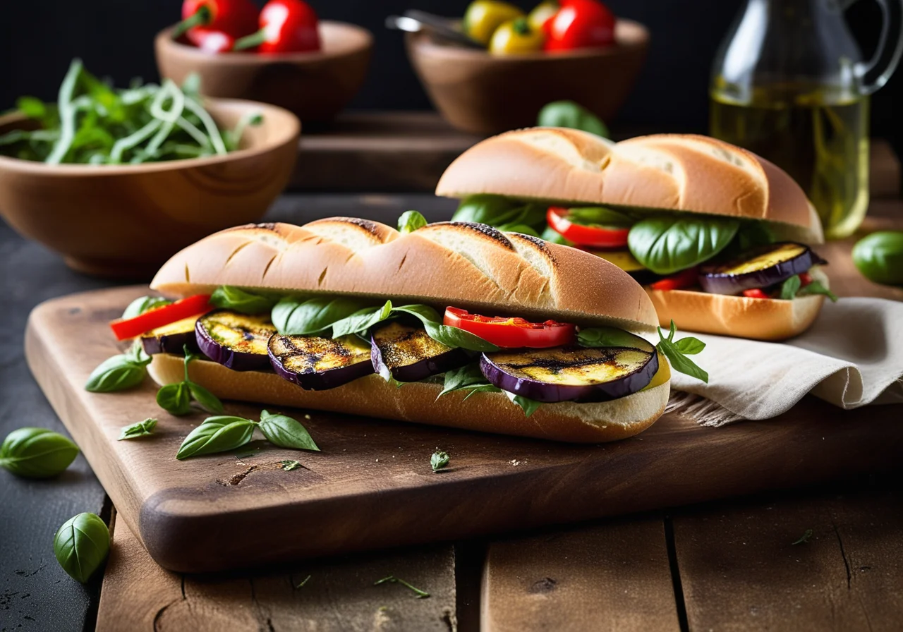 Grilled Vegetable Sandwich