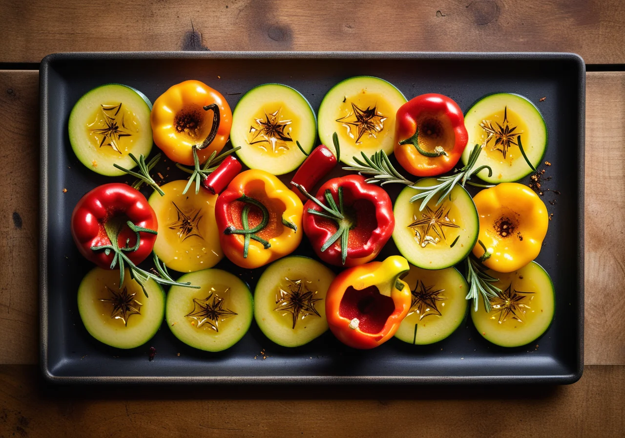 Paprika-Zucchini Vegetable with Provence Herbs