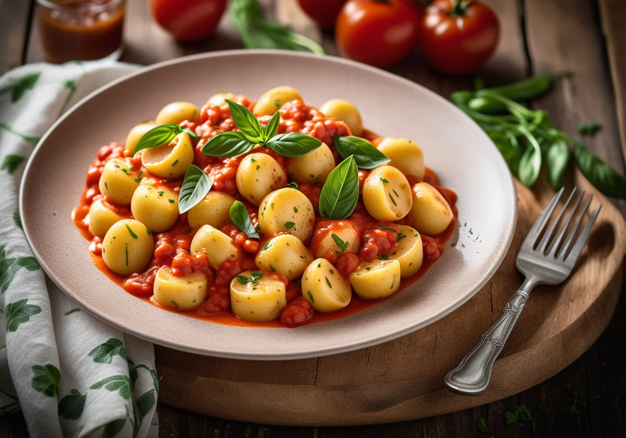 Gnocchi with Creamy Tomato Sauce
