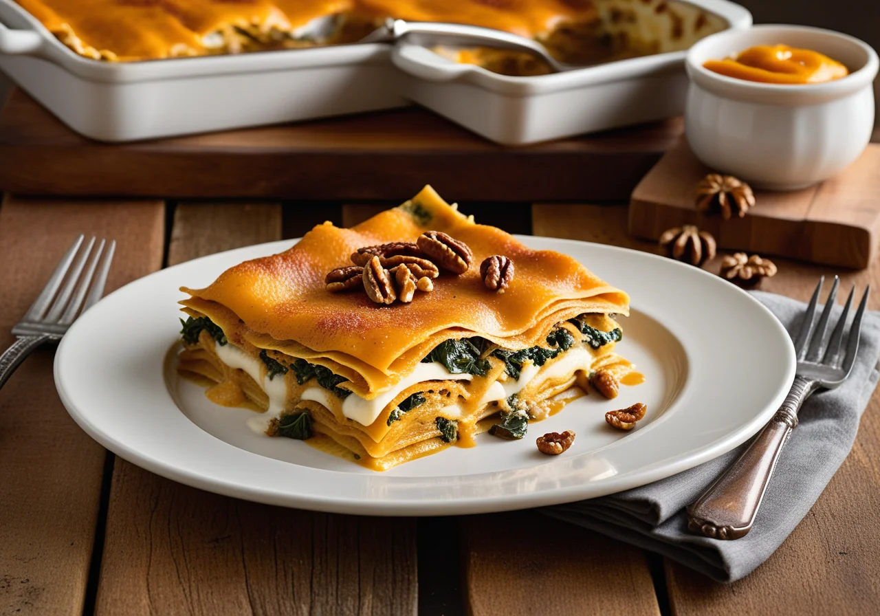 Spiced Pumpkin Lasagna
