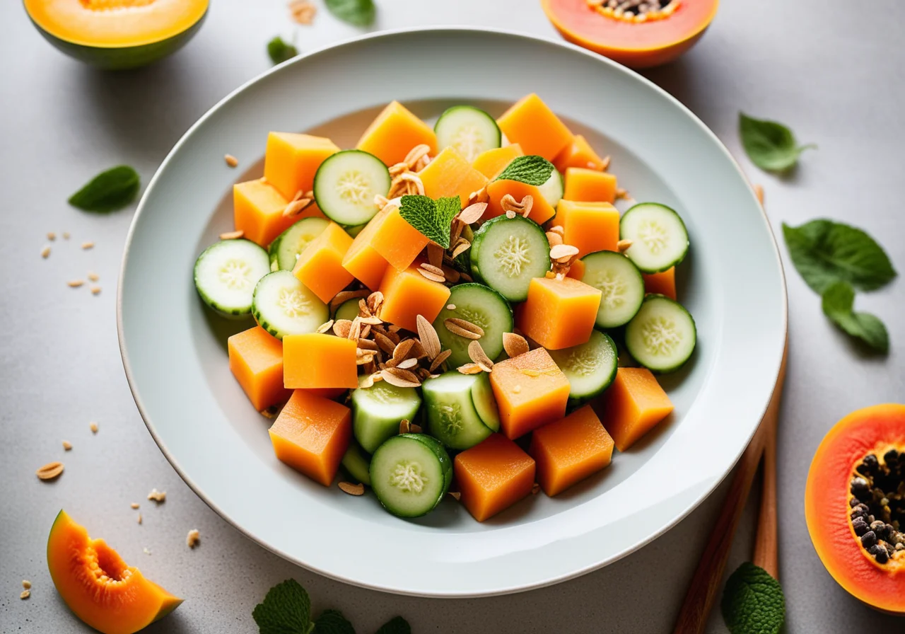 Papaya-Cucumber Salad